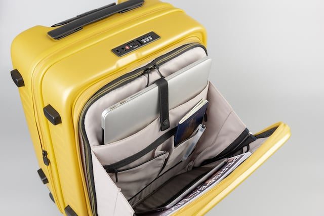 Lojel cheap yellow luggage